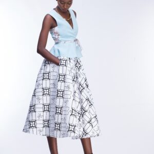 Sleeveless peplum blouse